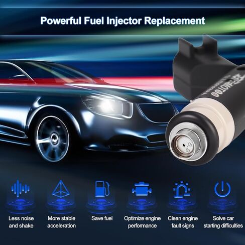 Fuel Injectors Pack of 6 1 Holes Compatible with Ford for F150 V6 4.2L Naturally Aspirated 2005 2006 2007 2008 in Saudi Arabia