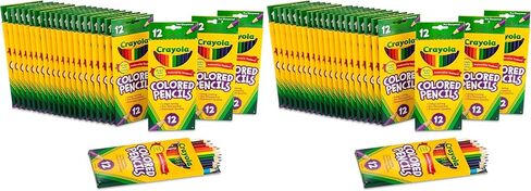 Crayola Bulk Colored Pencils for Kids (24pk), Back to School Supplies For Teachers, Teacher Classroom Must Haves, 12 Colors [Amazon Exclusive] in Saudi Arabia