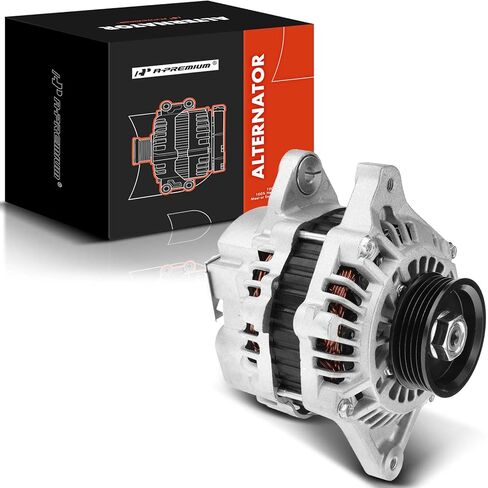 A-Premium Alternator Compatible with Honda Fit 2007 2008 L4 1.5L, 80Amp 12V Clockwise 5-Groove Pulley, Replace# 31100-PWA-004, A005TB0091, A5TB1391, 31100RSH004 in Saudi Arabia