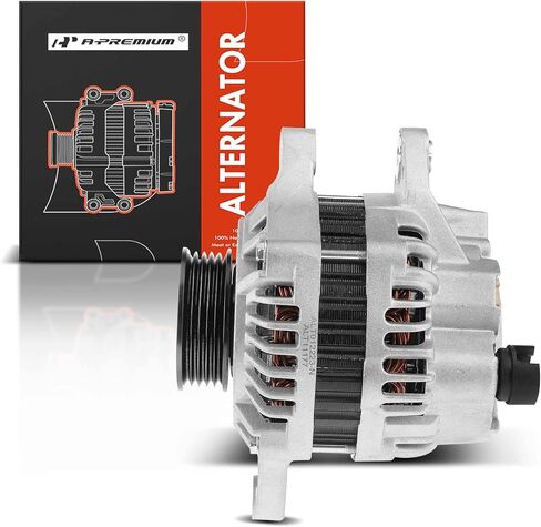 A-Premium Alternator Compatible with Honda Fit 2007 2008 L4 1.5L, 80Amp 12V Clockwise 5-Groove Pulley, Replace# 31100-PWA-004, A005TB0091, A5TB1391, 31100RSH004 in Saudi Arabia