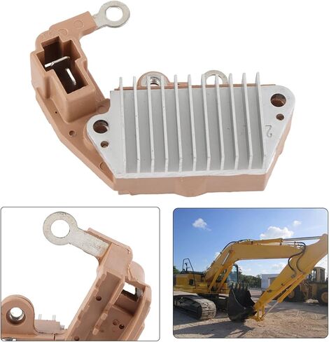 Alternator Voltage Regulator 2.3in Mounting Length, Plastic and Metal Construction - High Precision Voltage Control, Durable Replacement for and More in Kuwait