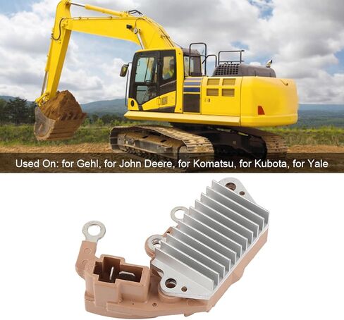 Alternator Voltage Regulator 2.3in Mounting Length, Plastic and Metal Construction - High Precision Voltage Control, Durable Replacement for and More in Kuwait