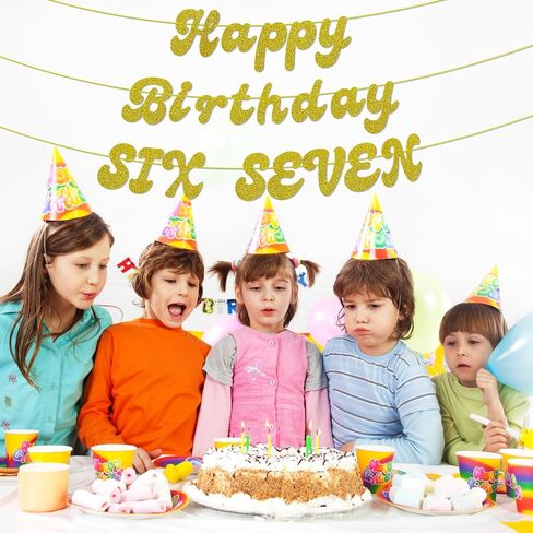 لافتة لامعة ذهبية لامعة لعيد الميلاد الستة السبعة، 6 7 زينة لعيد الميلاد، مرحبًا سبعة، لوازم زينة عيد الميلاد السابع السعيد للأولاد والبنات (مثبتة مسبقًا) in Kuwait