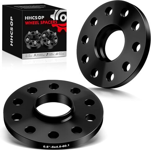 فواصل عجلة HHCSOP 5x4.5 1/2 بوصة 5x114.3 محولات عجلة مزورة مع 60.1 مم مركزية لتويوتا كامري RAV4 هايلاندر سيينا أفالون لكزس RX350 RX450h لكزس ES300 ES300h ES350 IS250 IS350 GS300 in Saudi Arabia