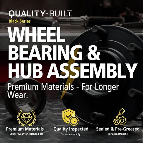 QUALITY-BUILT Black Series Front/Rear Wheel Bearing And Hub Assembly QBS512574 Compatible with 2008-2023 Audi (A4,A4 allroad,A4 Quattro,A5,A5 Quattro,A6,A6 Quattro,A7 Quattro,A8 Quattro,allroad,Q5,RS) in Kuwait
