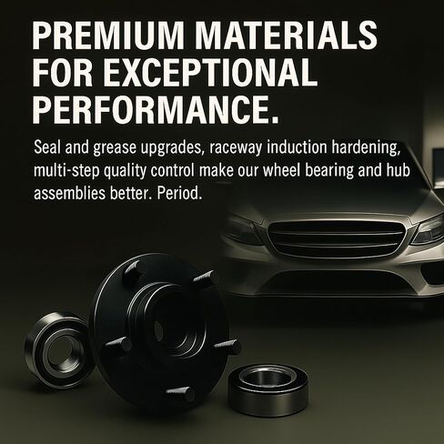 QUALITY-BUILT Black Series Front/Rear Wheel Bearing And Hub Assembly QBS512574 Compatible with 2008-2023 Audi (A4,A4 allroad,A4 Quattro,A5,A5 Quattro,A6,A6 Quattro,A7 Quattro,A8 Quattro,allroad,Q5,RS) in Kuwait