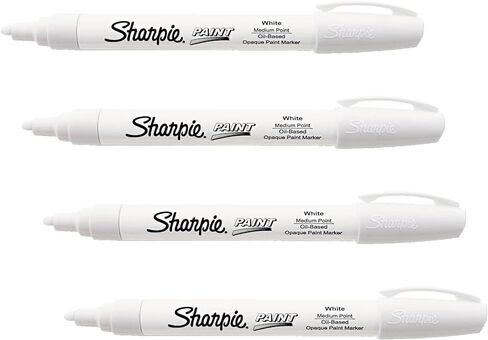 Sanford 35558 Sharpie Oil-Based Paint Marker, Medium Point, White, 1-Count in Kuwait