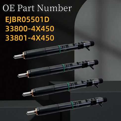 4 قطعة EJBR05501D حاقن وقود الديزل ، فوهة حاقن الوقود السكك الحديدية المشتركة يحل محل 33800-4X450 33801-4X450 ، متوافق مع هيونداي كيا بونغو in Kuwait