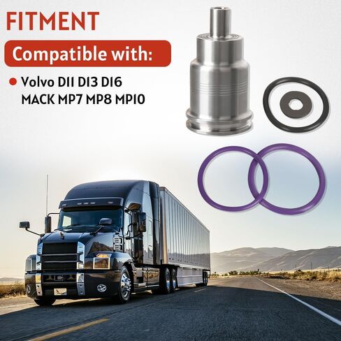 حاقن الوقود الصلب كم كأس مجموعة 6 قطعة لفولفو D11 D13 D16 ، ل MACK MP7 MP8 MP10 w/O حلقة استبدال 21515329 21401136 85137065 7421515329 in Kuwait