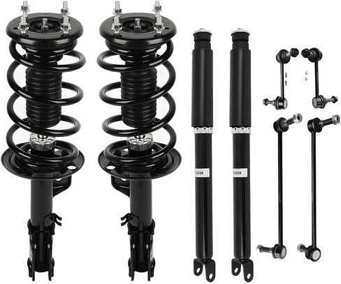 مجموعات زنبركات الدعامات الأمامية الكاملة من SCITOO، دعامات الصدمات، رابط نهاية شريط Sway لـ 2013-2015 لـ Ford Explorer 2.0L، 2016-2018 لـ Ford Explorer 2.3L، 2013-2018 لـ Ford Explorer 3.5L K750393-6PCS in Kuwait