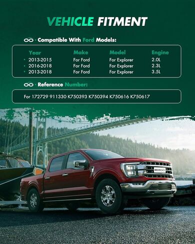 مجموعات زنبركات الدعامات الأمامية الكاملة من SCITOO، دعامات الصدمات، رابط نهاية شريط Sway لـ 2013-2015 لـ Ford Explorer 2.0L، 2016-2018 لـ Ford Explorer 2.3L، 2013-2018 لـ Ford Explorer 3.5L K750393-6PCS in Kuwait