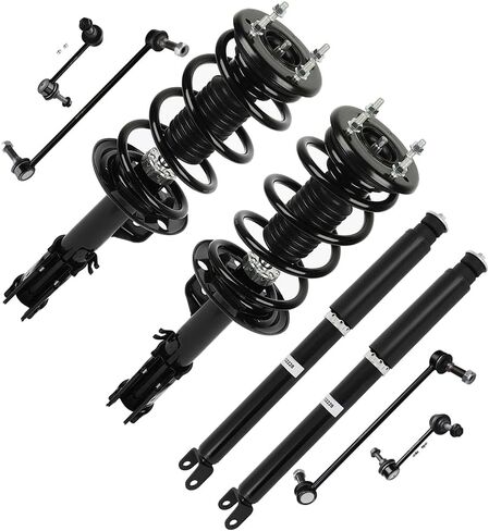 مجموعات زنبركات الدعامات الأمامية الكاملة من SCITOO، دعامات الصدمات، رابط نهاية شريط Sway لـ 2013-2015 لـ Ford Explorer 2.0L، 2016-2018 لـ Ford Explorer 2.3L، 2013-2018 لـ Ford Explorer 3.5L K750393-6PCS in Kuwait