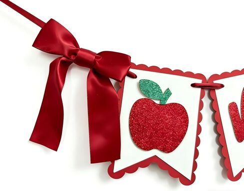 Apple One High Chair Banner - First/1st Birthday Decorations,Red And Black Banner, Bow Girl 1st Birthday Party Decorations Banner, Apple of My Eye Themed Decor (Apple One) in Kuwait