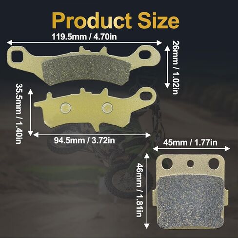 مكابح أمامية وخلفية للدراجة النارية متوافقة مع Kawasaki KX80 KX 80 1997-2000 KX85 KX 85 2001-2020 KX100 KX 100 1997-2020 FA258F FA084R in Saudi Arabia