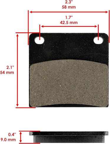 وسادات الفرامل الأمامية والخلفية كالتريك متوافقة مع سوزوكي Gs650 Gs650E Gs650G Gs650M 1981-1983 in Saudi Arabia