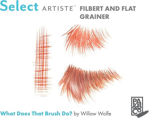 Princeton Select Artiste, Series 3750, Paint Brush for Acrylic, Watercolor and Oil, Filbert Grainer, 1/4 Inch in Kuwait
