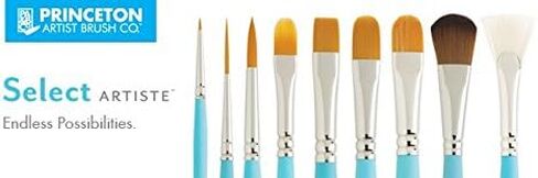Princeton Select Artiste, Series 3750, Paint Brush for Acrylic, Watercolor and Oil, Filbert Grainer, 1/4 Inch in Kuwait