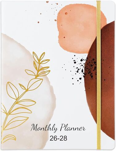 2025-2028 Monthly Pocket Planner/Calendar - Jul. 2025 - Jun. 2028 (36 Months), 3.8" x 6.4", 3 Year Monthly Planner, Back Pocket, Elastic Closure, Pen Loop, 2 Book Marks in Kuwait