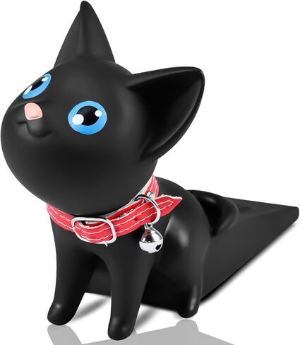 Cute Cat Door Stopper Decorative Non-Slip Floor Protector - Scratch Resistant Door Wedge Holder for Hardwood Tile Carpet All Floor Types Safe Creative Pet Friendly Design in Kuwait