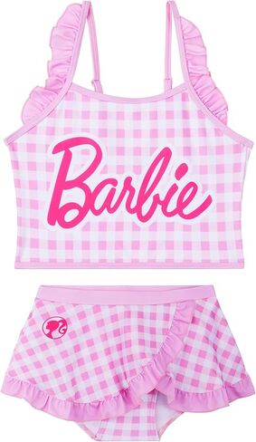 Barbie Girls Swimsuit Set 5-14 Yrs, Two Piece Bikini Set, Adjustable Strap Bathing Suits Swimwear, Swimming Gifts for Girls in Kuwait