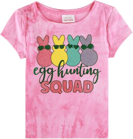 HH Family Easter Shirts for Girls Kids Easter Gift Bunny T-Shirt Clothing 3-12 Years in Kuwait