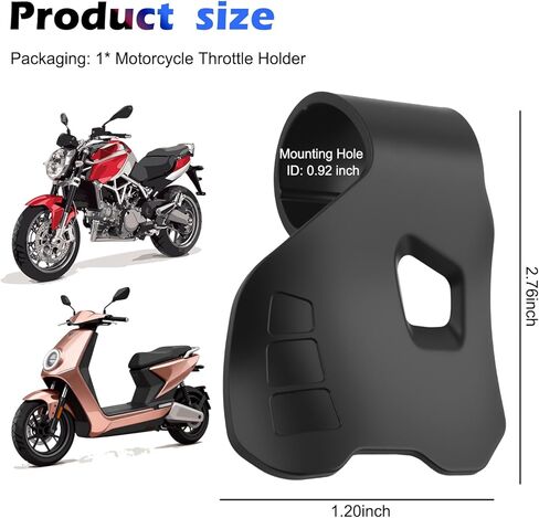 Wrist Motorcycle Cruise Control,Anti-Slip Motorcycle Throttle Assist with 360° Rotation,Universal Grips Handlebar Oil Control Rocker for Electric Bike/Sport Off Road Scooter in Kuwait