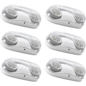 FREELICHT 1 Pack Wet Location Emergency Light, Emergency Lights for Business, IP65 Waterproof Emergency Lighting with Battery Backup, Two Head Adjustable LED Emergency Lighting, UL 924 Certified in Saudi Arabia