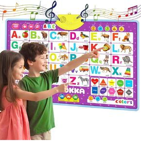 ألعاب Quokka التعليمية للأطفال من 5 إلى 7 سنوات - الرأسمال العمودي ABC Learning Wall Chart للأطفال الصغار العمر 3 4 6+ - ملصق علاج التفاعلية بوي - لعبة ألغاز التوحد 8-10-12 in Saudi Arabia