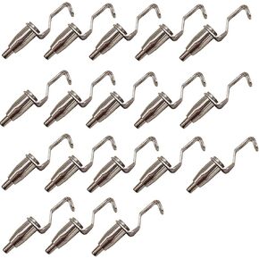 HAN SHENG 30 Pcs Adjustable Metal Art Gallery Display Wire Rope Hanger Hooks Picture Rail Hooks Hanger System Accessories for 1mm-2mm Wire Rope in Kuwait