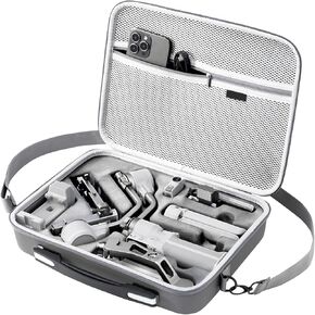 Rs 4 Mini Carve Case ، PORABLE PU LEATHY STORAGE CASE CASTER COTTER BAG لـ DJI RONIN RS4 MINI GIMBAL STATISTORIAL in Kuwait