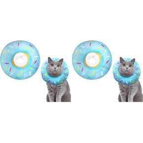طوق مخروط Cat ناعم ، طوق دونات القط ، طوق لجراحة القط القابل للتعديل لشفاء الجروح ، يطابق إليزابيث مناسبة للقطط ، القطط ، الجراء ، الجراء بعد الجراحة (الأزرق ، S) in Saudi Arabia