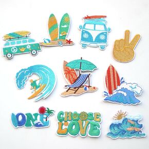 18pc/Set Ironing Assorted Embroidered Flower Patches for Clothes DIY Iron on Patches Appliques for Backpack Badge Clothing Decoration in Kuwait