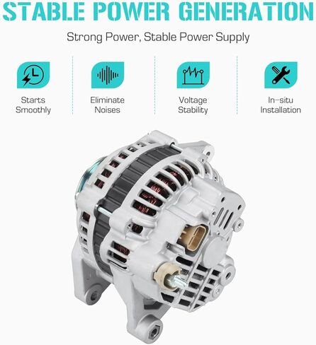 New Alternator for Mitsubishi Montero 3.0L 1995 1996 2001 2003, 3.5L 1994-1997, Montero Sport 3.0L 1997-2004, 3.5L 1999-2004, M313395D, M350608D in Saudi Arabia