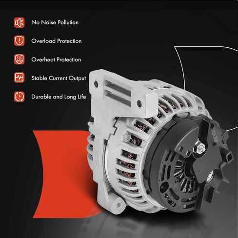 A-Premium Alternator Compatible with Volvo XC90 2004-2005 2.9L, 12V 160A 6-Groove Pulley Counterclockwise, Replace# 0124625025, 30658086 in Saudi Arabia