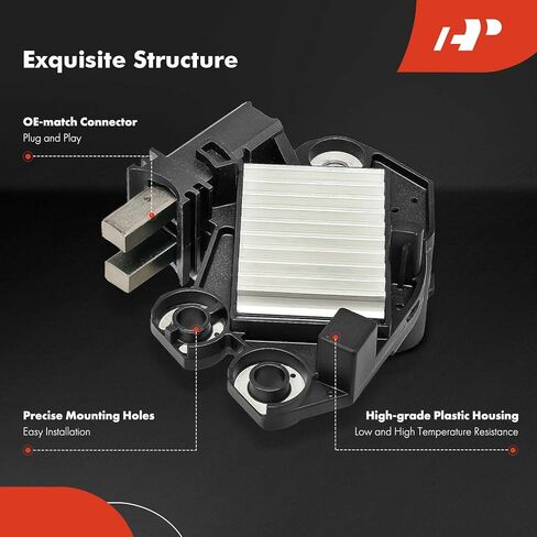 A-Premium Alternator Voltage Regulator Compatible with Porsche Cayenne 2011-2018 & Volkswagen Touareg 2013-2017, 3.0L 3.6L, 14.30V B-Circuit 14.30 Vset in Saudi Arabia