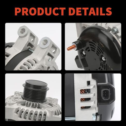 Alternator 12V 170A Compatible with Chevrolet Traverse 09-17, for GMC Acadia 07-16, for Buick Enclave 08-17, for Saturn Outlook V6 3.6L Automotive Replace# 25815839, 104210-6310 in Kuwait