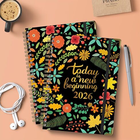 2025 Planner, Weekly & Monthly Planner 2025 from Jan. 2025-Dem. 2025, 6.1"×8.5", Academic Planner 2025 with Tabs, Thick Paper, Twin-Wire Binding, Home or Office Use for Gifts in Kuwait