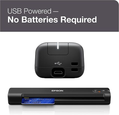 EPSON SOPSIONES ES-50 PORTABLE SHOPED SCANNER COM PC و MAC in Saudi Arabia