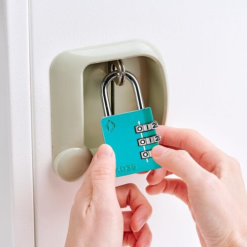 قفل مجمع XD35، قفل مكون من 3 أرقام لقفل قفل الرياضة في صالة الألعاب الرياضية المدرسية، سياج، صندوق أدوات، حقيبة، تخزين بمشبك (4 عبوات، وردي، زمردي) in Kuwait