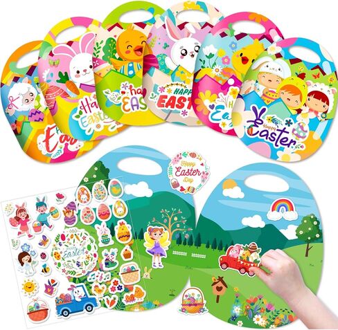 6 كتب ملصقات منتفخة من أجل الأطفال 2-4 ، كتب أنشطة الملصقات القابلة لإعادة الاستخدام ثلاثية الأبعاد للأطفال الصغار ، حرف عيد الفصح للأطفال 3-5 ، لعبة لطفل صغير 1-3 ، هدايا العطلات سلة عيد الفصح سلة عيد الفصح in Kuwait