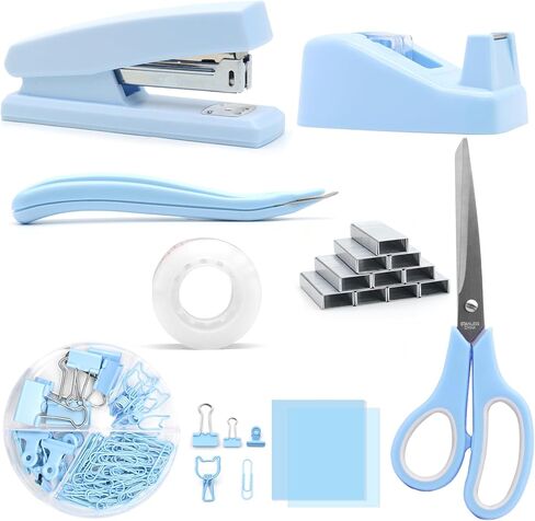 ملحقات مكتب الأرجواني ، مجموعة حامل القلم الدوارة Upiho ، لوازم مكتبية أرجوانية مع دباسة الأرجواني ومجموعة موزع الأشرطة ، هدايا لكاتب المكاتب ، الطالب in Kuwait