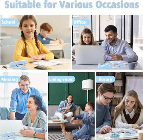 ملحقات مكتب الأرجواني ، مجموعة حامل القلم الدوارة Upiho ، لوازم مكتبية أرجوانية مع دباسة الأرجواني ومجموعة موزع الأشرطة ، هدايا لكاتب المكاتب ، الطالب in Kuwait