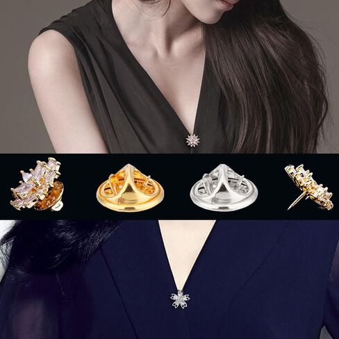 YuCool 120 Pairs Butterfly Clutch Pin Backs for Crafts - Nickel-Plated Brass Tie Tacks, Jewelry & Badge Making Kit (60 Silver + 60 Gold) | 8mm x 4mm Durable Metal Clasps in Kuwait