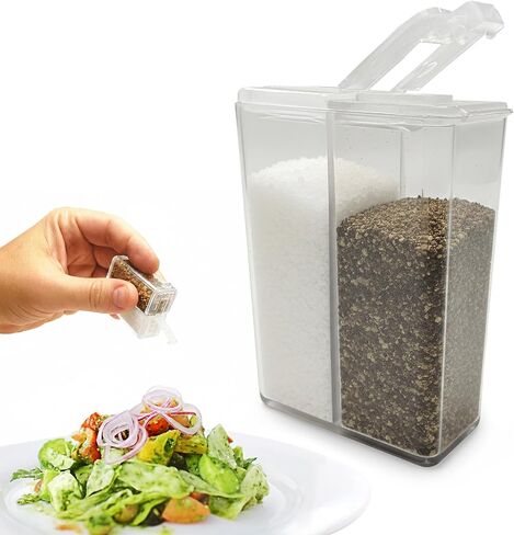 Travel Salt And Pepper Shakers - Stay Fresh - Mini Travel Salt And Pepper Shaker - Portable And Refillable Spice Shaker For Camping, Travel Or Outdoor Cooking in Kuwait