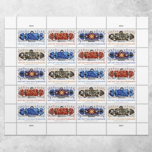 US Stamps 2023 SC#5763-5766 Art of The Skateboard Forever Stamps (20 Single Stamps) MNH VF in Kuwait