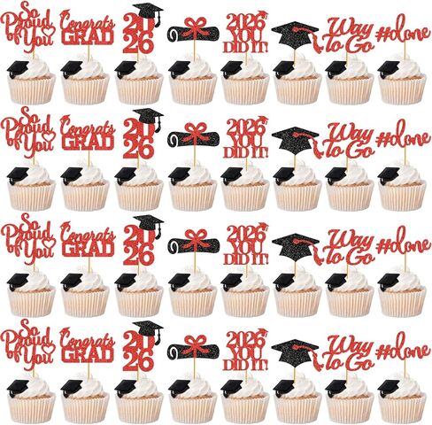 40Pcs Graduation Cupcake Toppers 2025 Graduation Decorations Class of 2025 Blue Graduation Hat Cupcake Toppers Graduation Picks Graduation Party Decorations 2025 in Kuwait