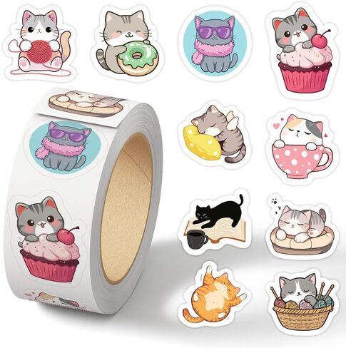 500Pcs Fruit Stickers 10 Design Realistic Food Stickers Colorful Waterproof Fruit Decals Vinyl Stickers for DIY Crafts Home Classroom Rewards Greeting Cards Making Scrapbooking Decor in Saudi Arabia