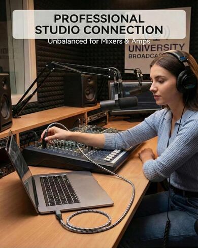 كابل SNANSHI USB C إلى XLR بطول 6.6 قدم، كابل إخراج ذكر USB من النوع C إلى XLR لمكبر الصوت ومكبر الصوت ووحدة التحكم في الخلاط، إلخ in Kuwait