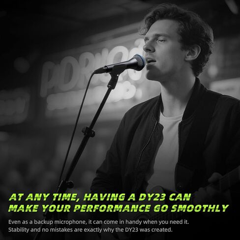 ميكروفون ديناميكي صوتي، ميكروفون سلكي معدني محمول للغناء، ميكروفون مناسب للكاريوكي والتسجيل، مع مفتاح تشغيل/إيقاف وكابل XLR بطول 16.4 قدم in Kuwait