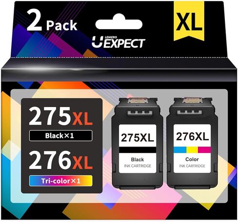 PG-275XL/CL-276XL Remanufactured Ink 275 276 Replacement for Canon 275 and 276 Ink Cartridges Combo Pack Fits for Canon Printer PIXMA TR4720 TR4700 TR4722 TS3522 TS3500 TS3520, 275XL Black 276XL Color in Kuwait